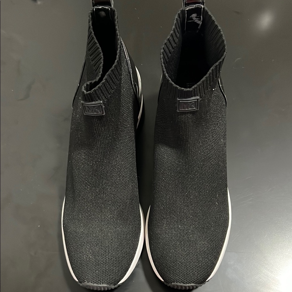 Michael Kors Black Knit Ankle Boots